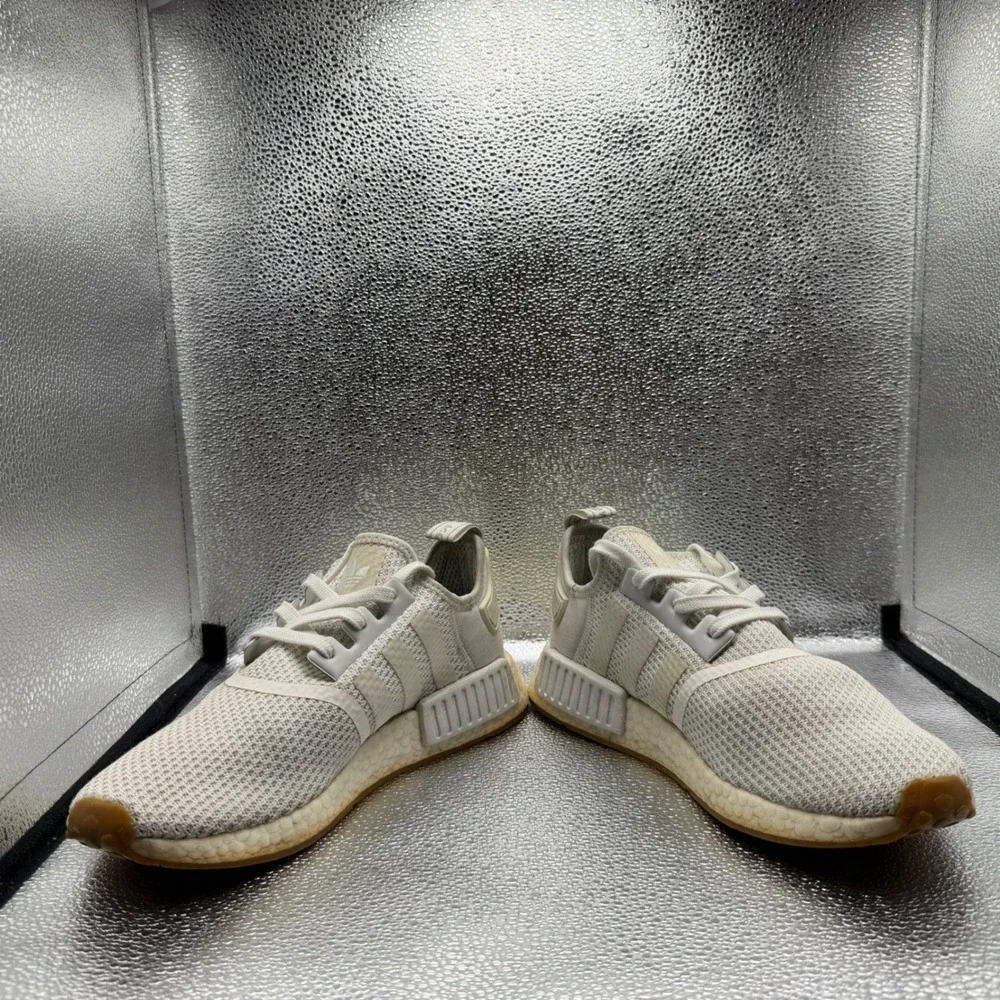 Size 9 Adidas NMD R1 Sneakers Mens Cream Good D96635 Gum Sole Boost Running Shoe